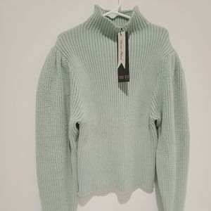 Truth by Republic Women's Turquoise Highneck Viscose Blend Sweater Size S NWT